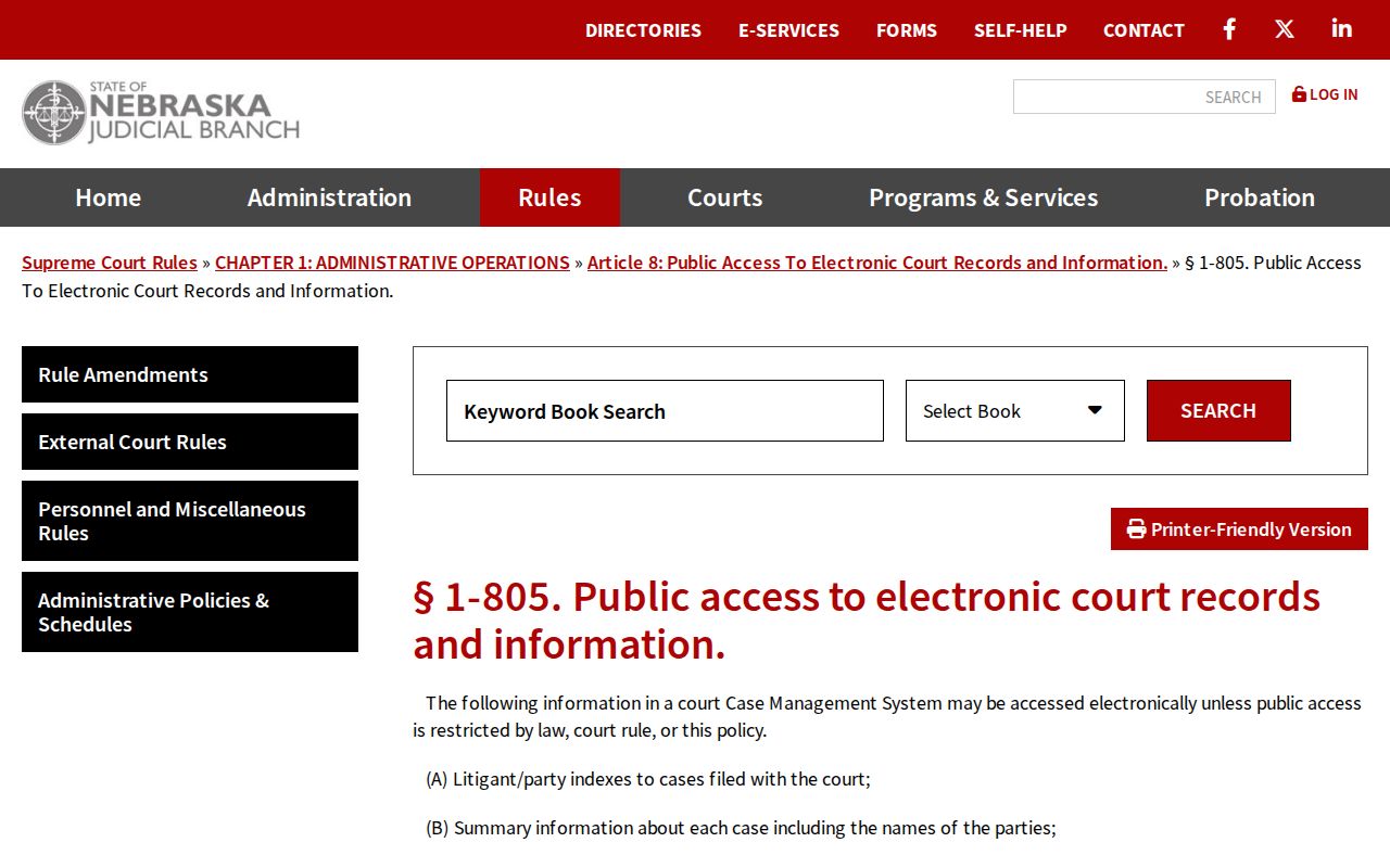Douglas County civil docket public electronic access rule