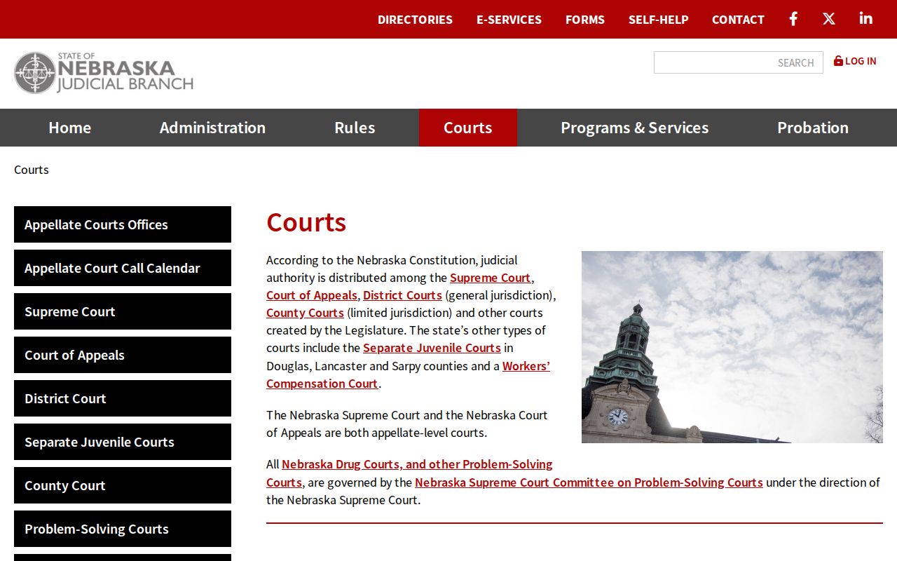 Douglas County court docket Nebraska court hierarchy